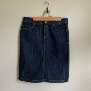 Esprit Dark Wash Denim Pencil Skirt 4